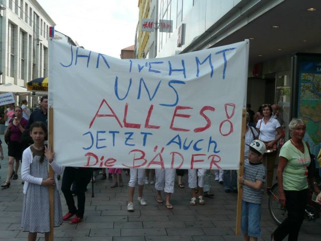 02. Juli 2013 Demo und Stadtratsitzung